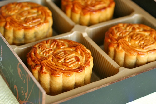 Traditional baked mooncakes